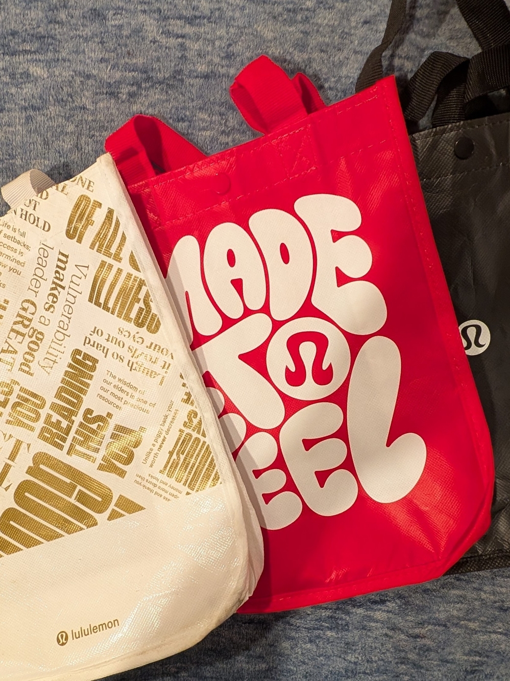 3 Lululemon Branded Tote Bags